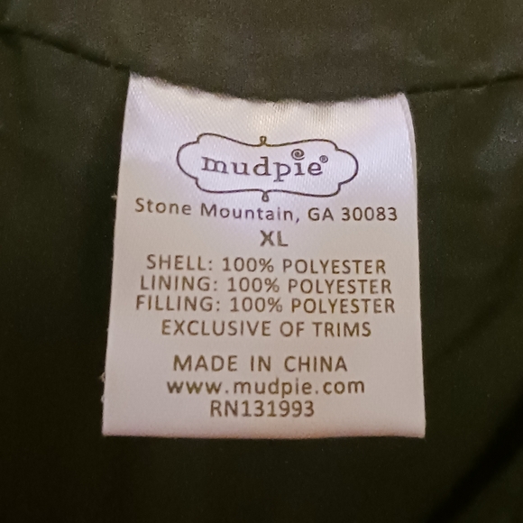 Mud Pie Women's Navy Puffer Jacket - Picture 6 of 7